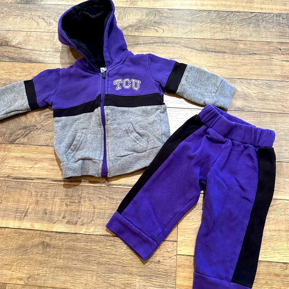 TCU Baby Sweatsuit